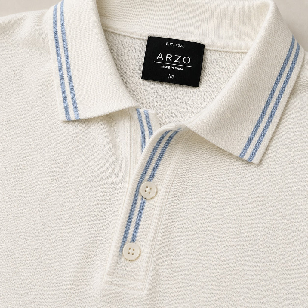 ARZO Azure Edge Polo | Premium Quality