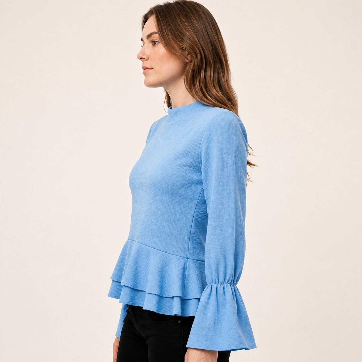 ARZO Azure Grace Peplum Top