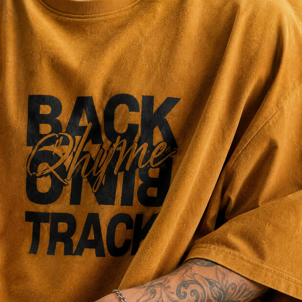ARZO “Black Excellence”Power Oversize Tee – Earth Brown