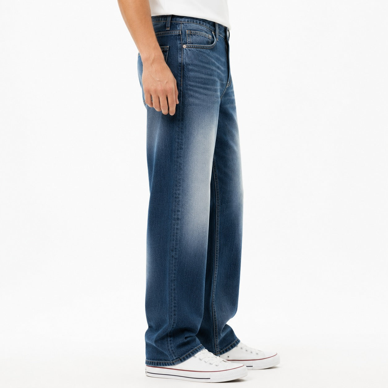 ARZO Blue Drift Baggy-Fit Jeans