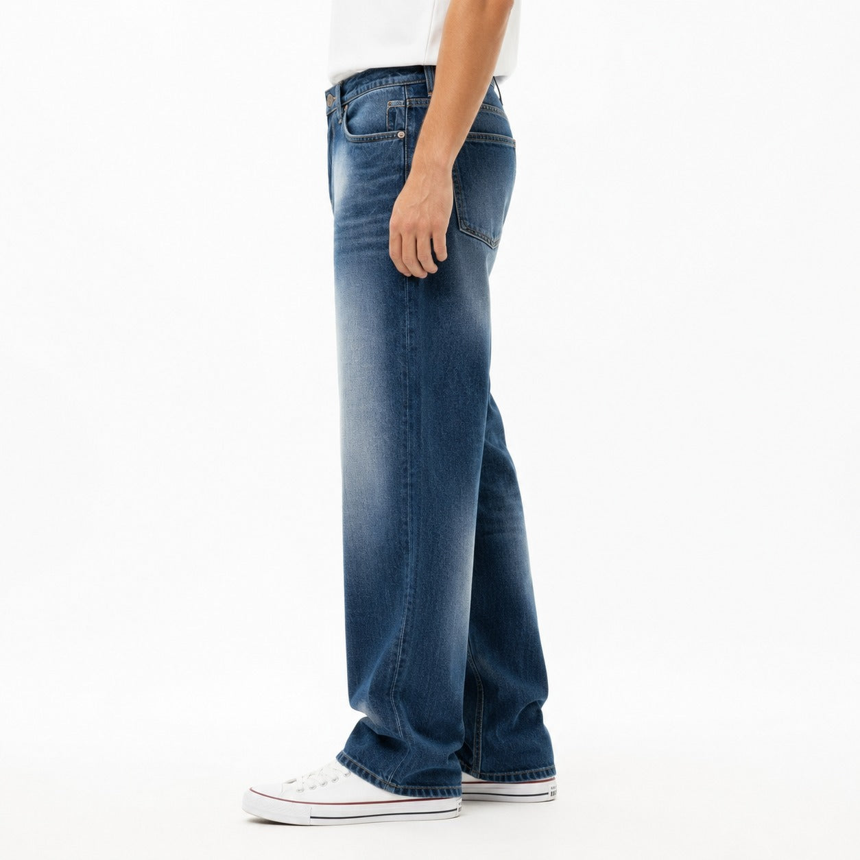 ARZO Blue Drift Baggy-Fit Jeans