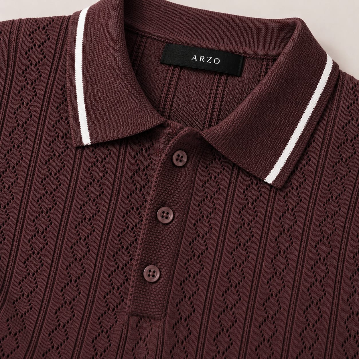 ARZO Bordeaux Signature Polo