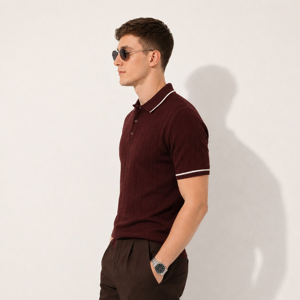 ARZO Bordeaux Signature Polo