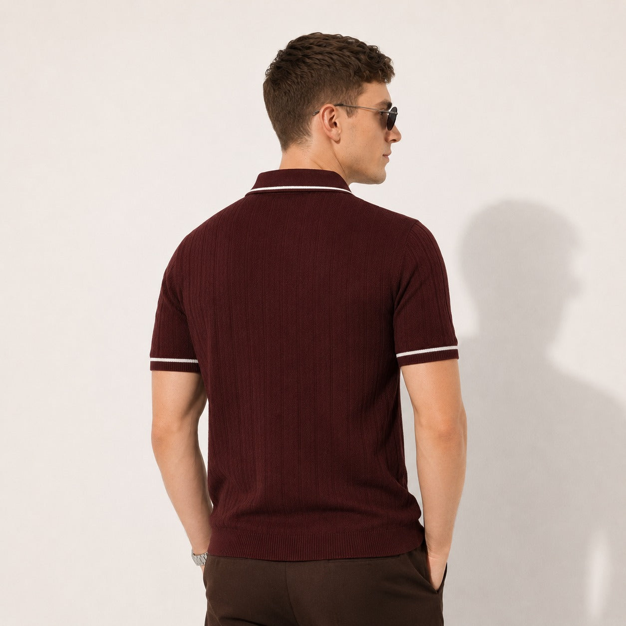 ARZO Bordeaux Signature Polo | Premium Quality