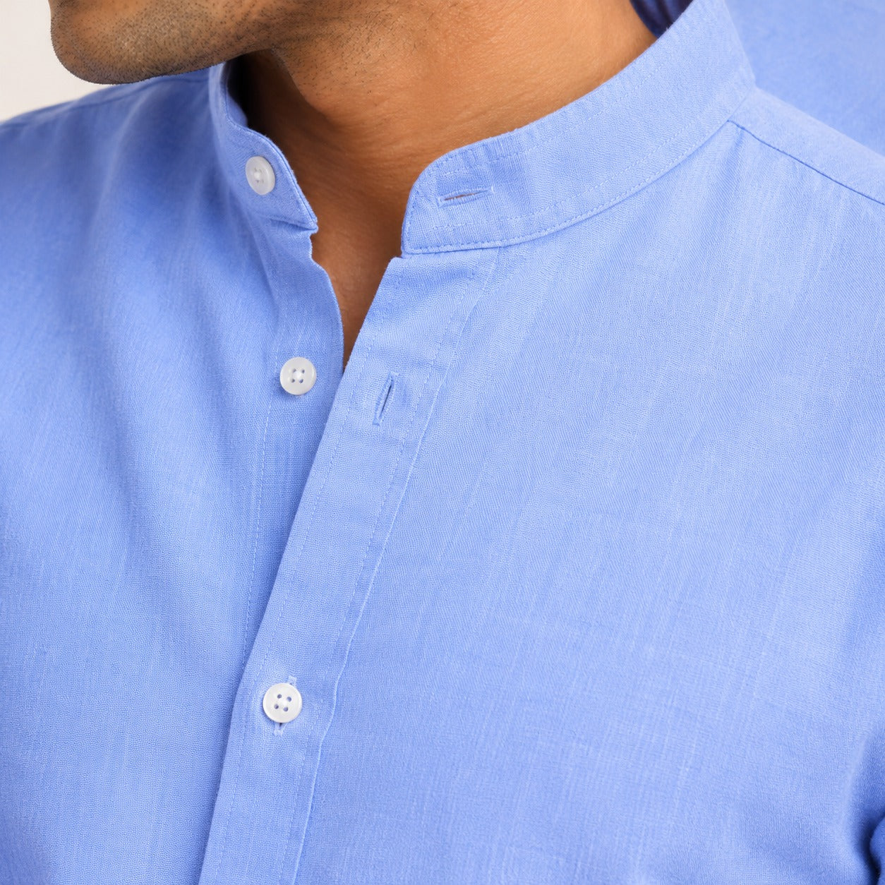 ARZO Celeste Mandarin Shirt