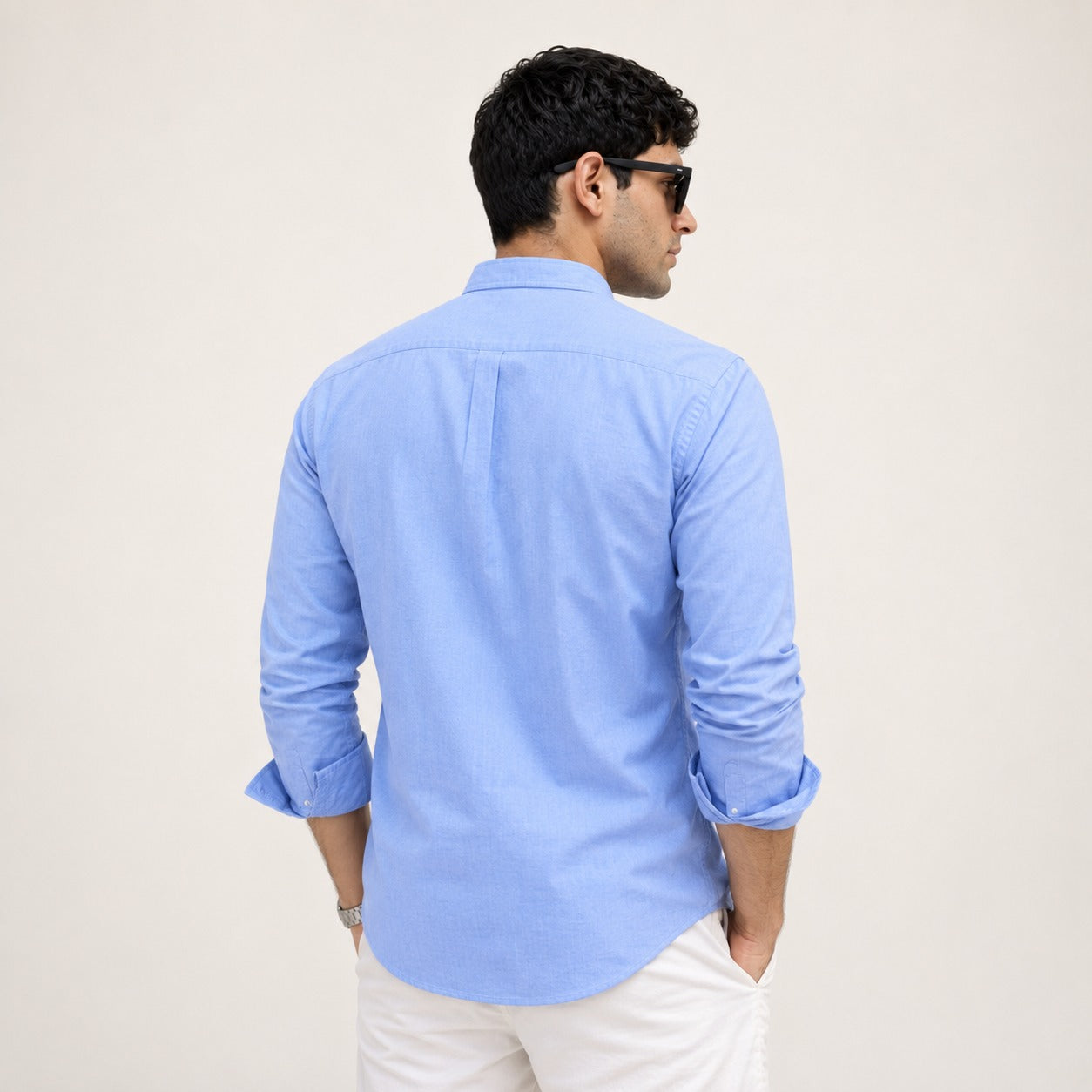 ARZO Celeste Mandarin Shirt