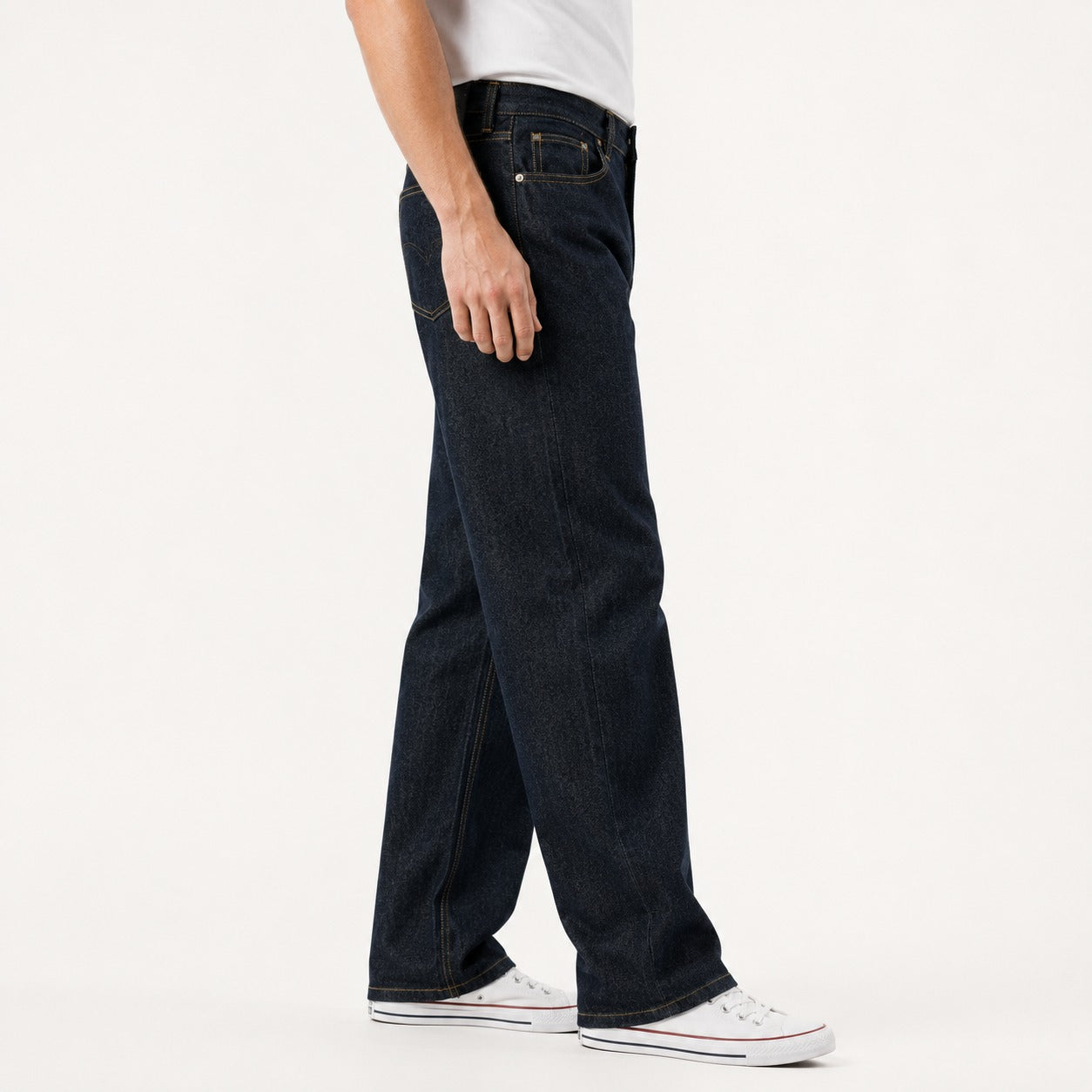 ARZO Charcoal Edge Straight-Fit Jeans