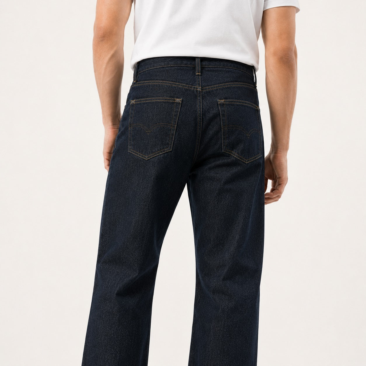 ARZO Charcoal Edge Straight-Fit Jeans