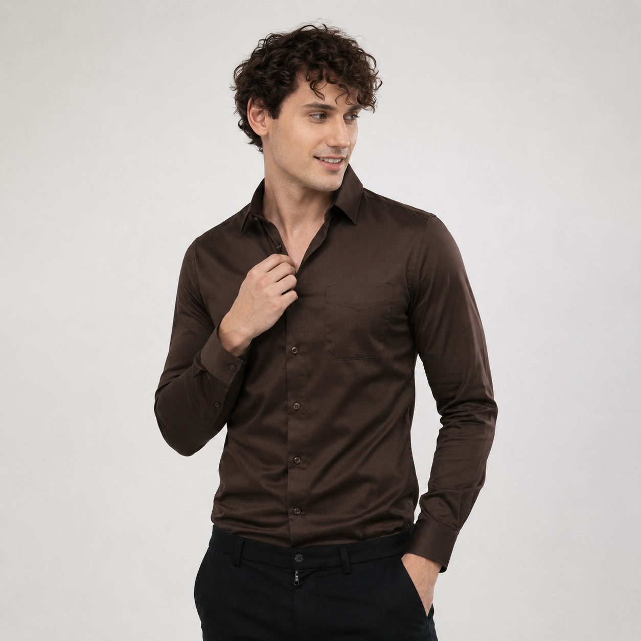 ARZO Chestnut Prime Formal Shirt