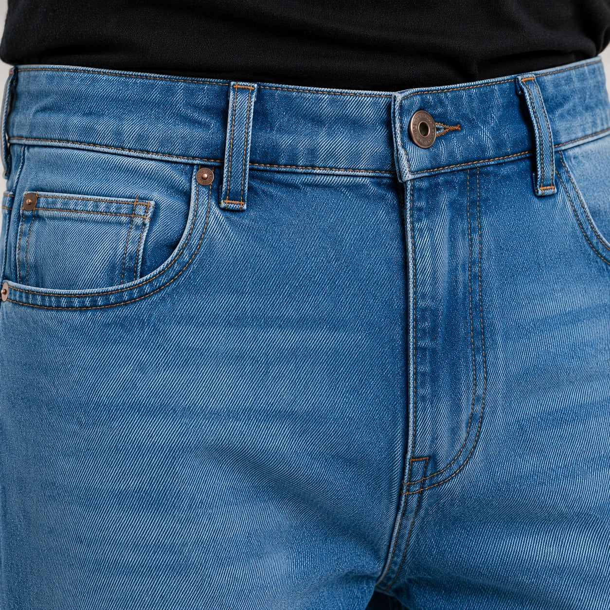 ARZO Classic Mid-Blue Baggy Jeans