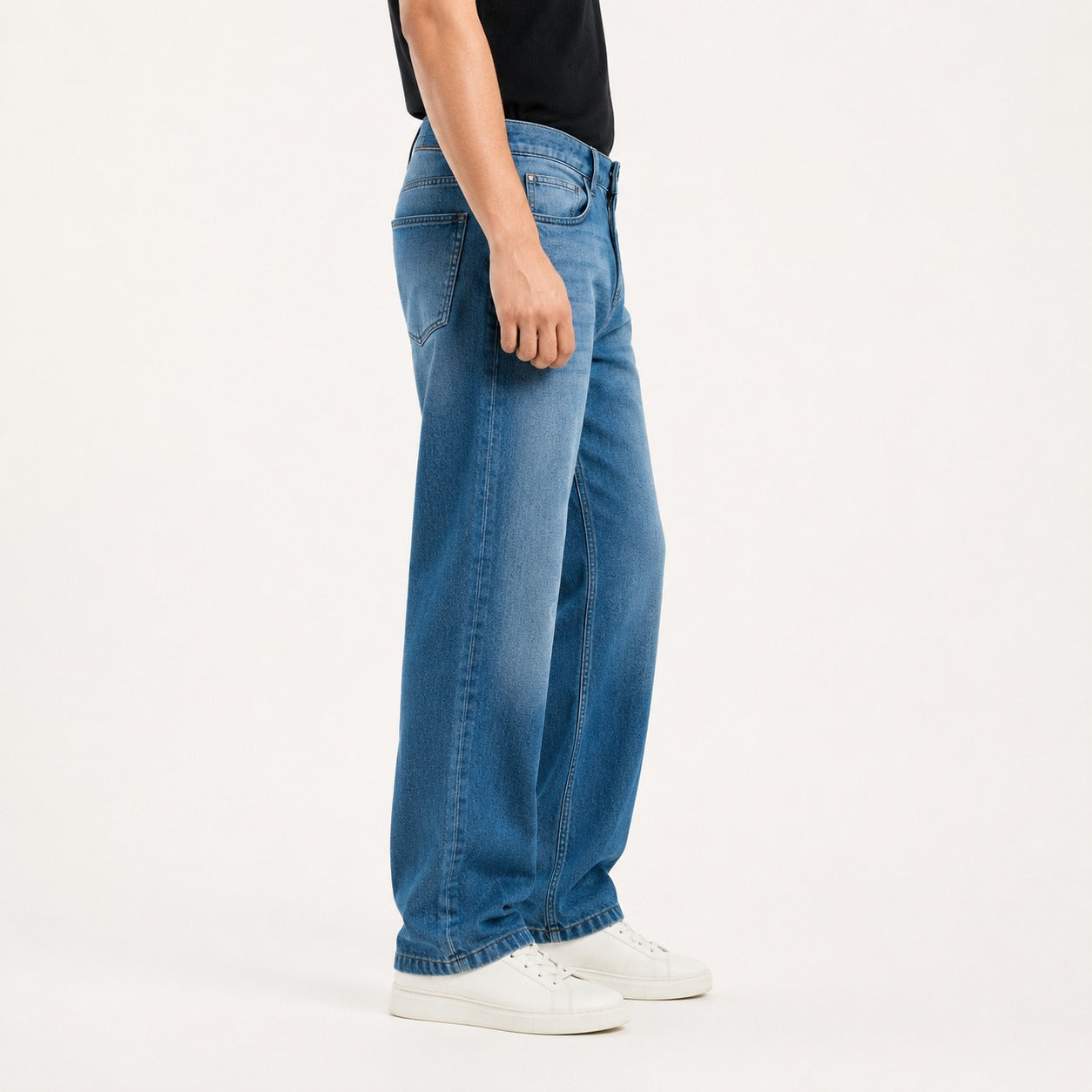 ARZO Classic Mid-Blue Baggy Jeans