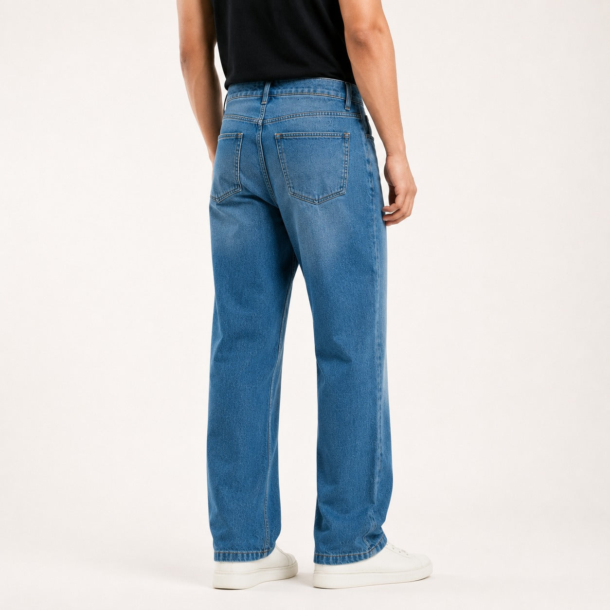 ARZO Classic Mid-Blue Baggy Jeans