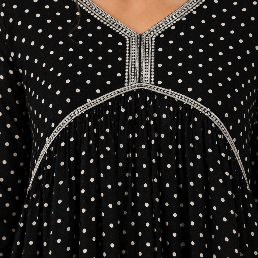 ARZO Classic Noir Sharara Suit