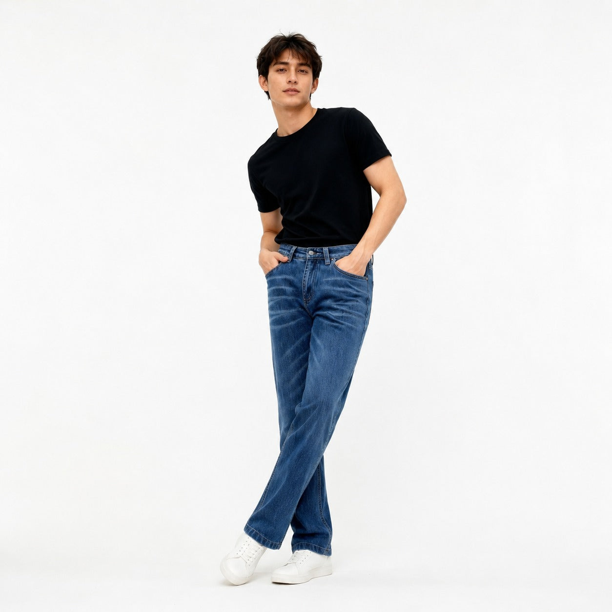 ARZO Core Blue Straight Jeans