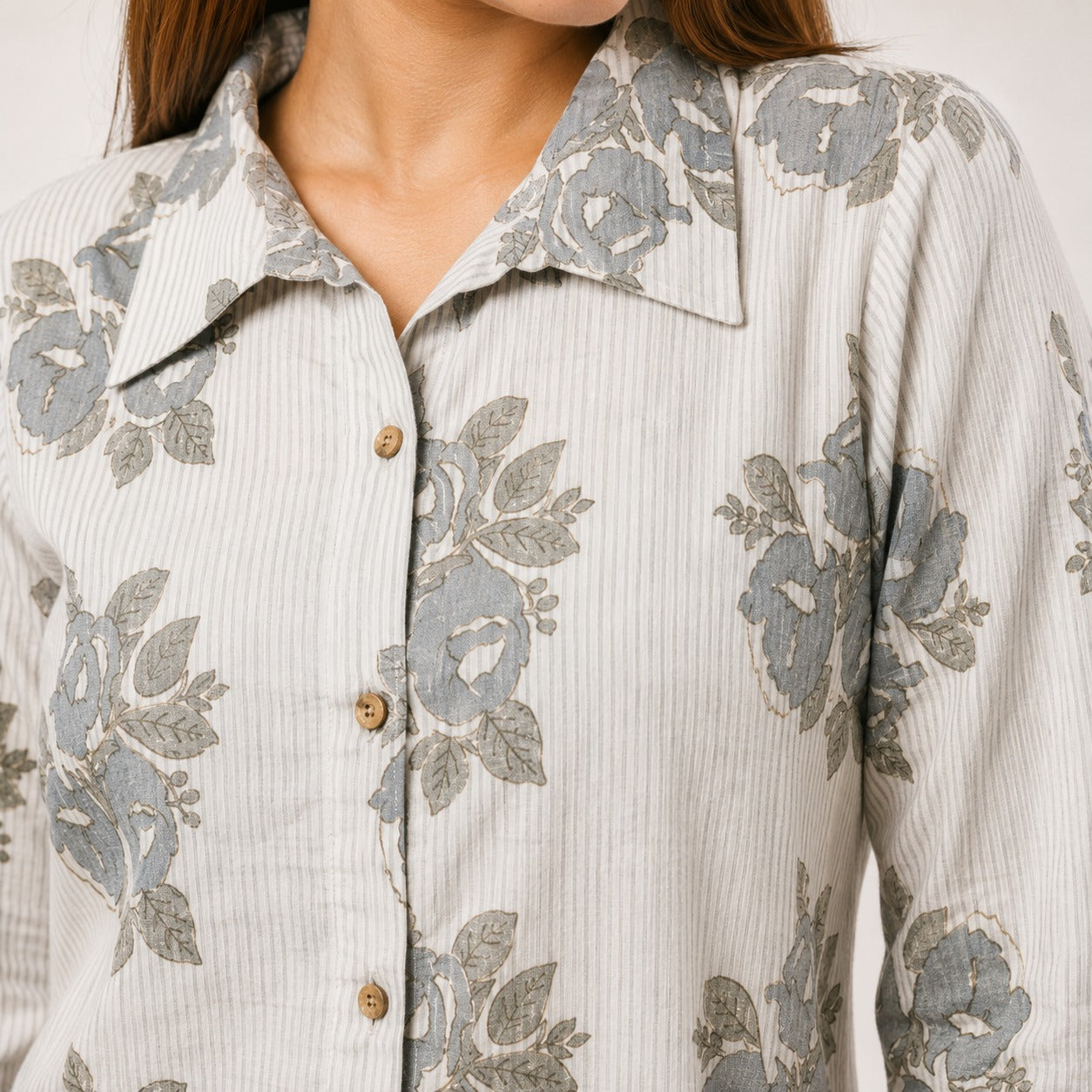 ARZO Grey Floral Co-Ord Set