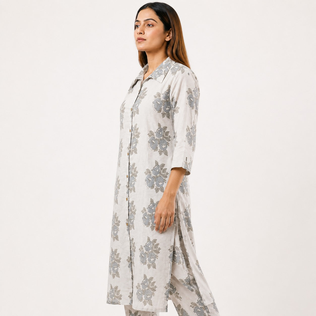 ARZO Grey Floral Co-Ord Set