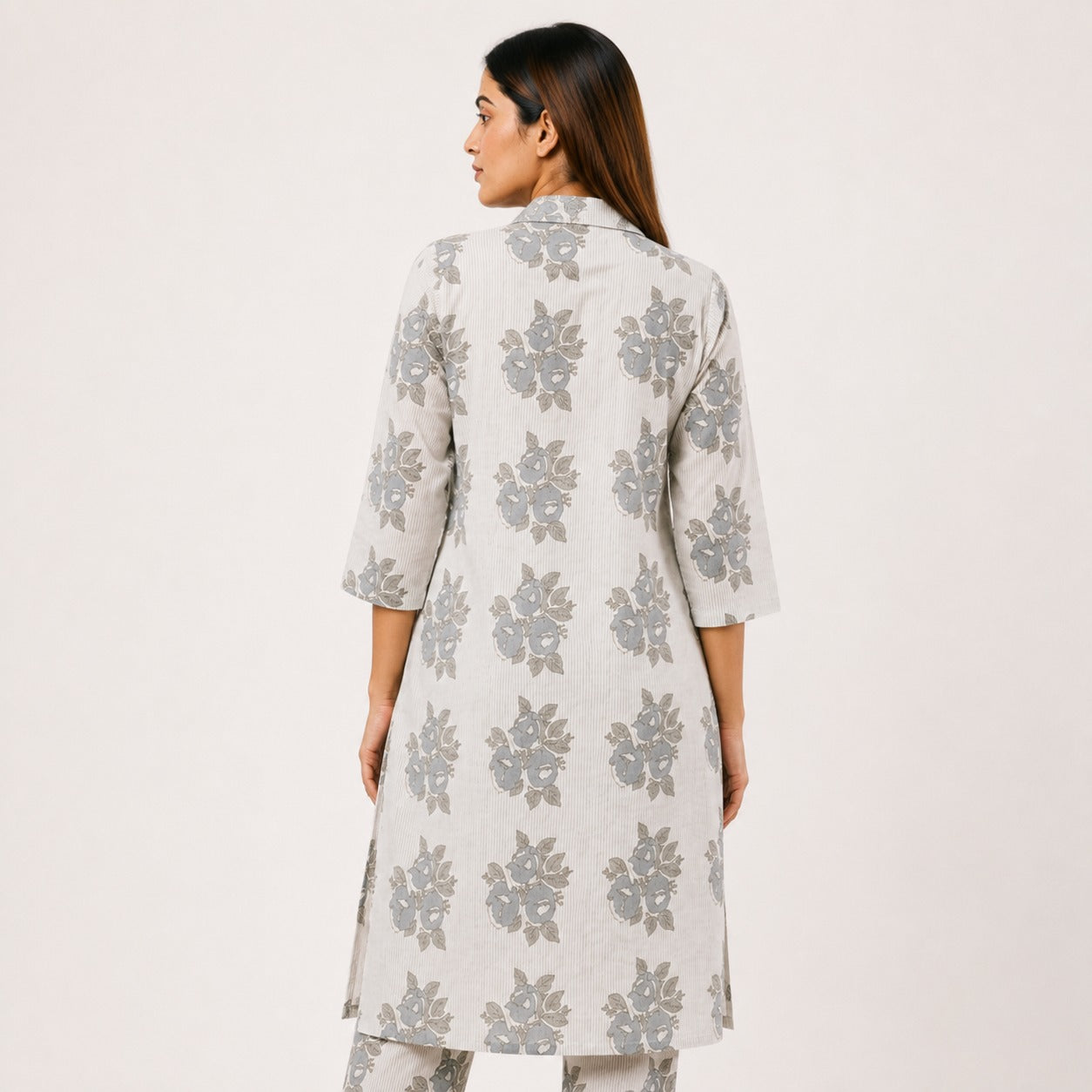 ARZO Grey Floral Co-Ord Set