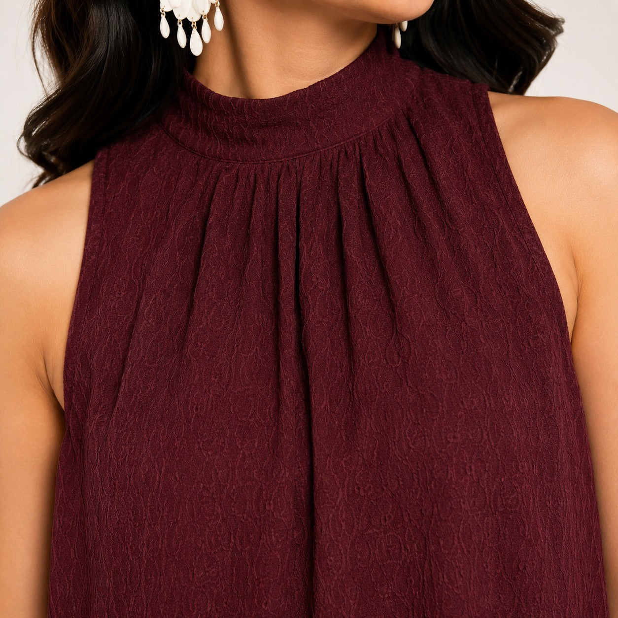 ARZO Halter Neck Co-ord Set – Wine