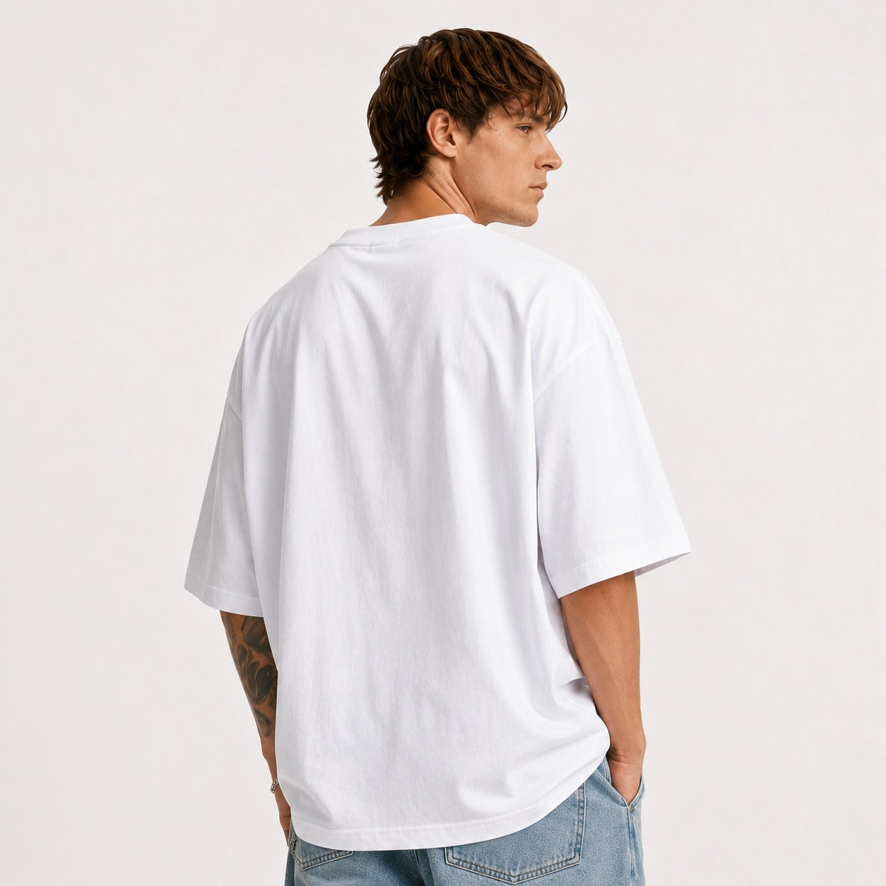 ARZO ILLUSION STATEMENT OVERSIZE TEE
