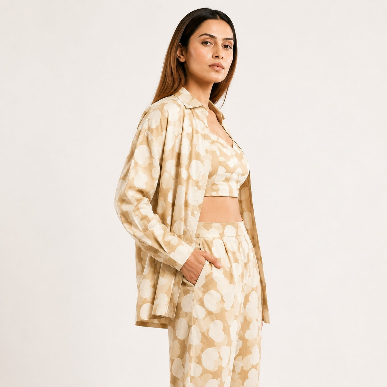ARZO Ivory Bloom Co-Ord Set