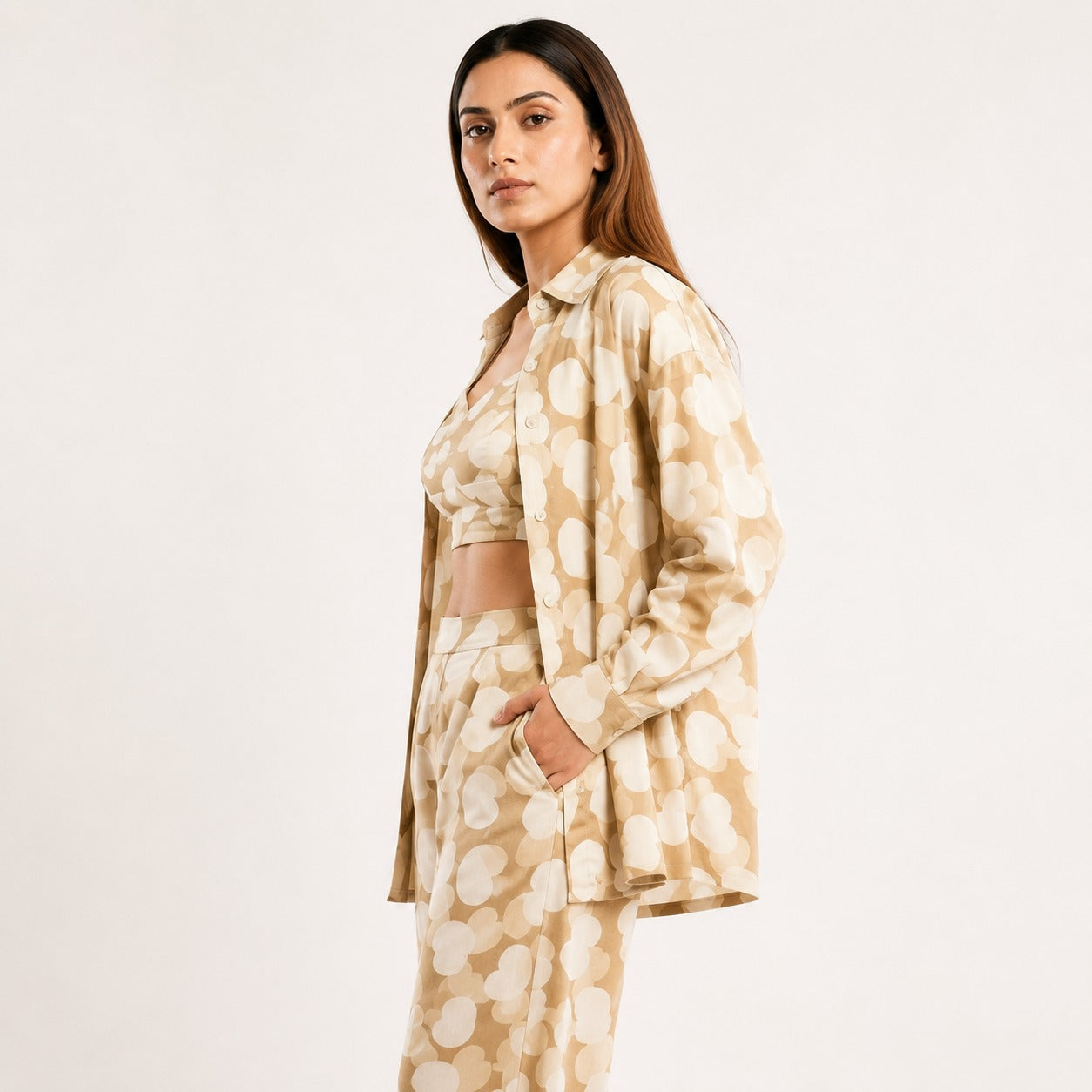 ARZO Ivory Bloom Co-Ord Set