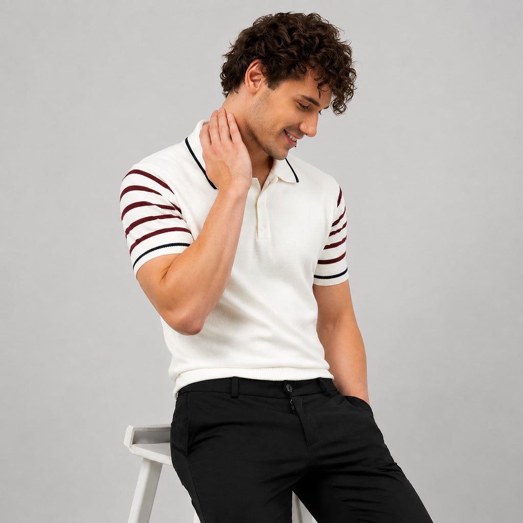 ARZO Ivory Edge Polo (White)