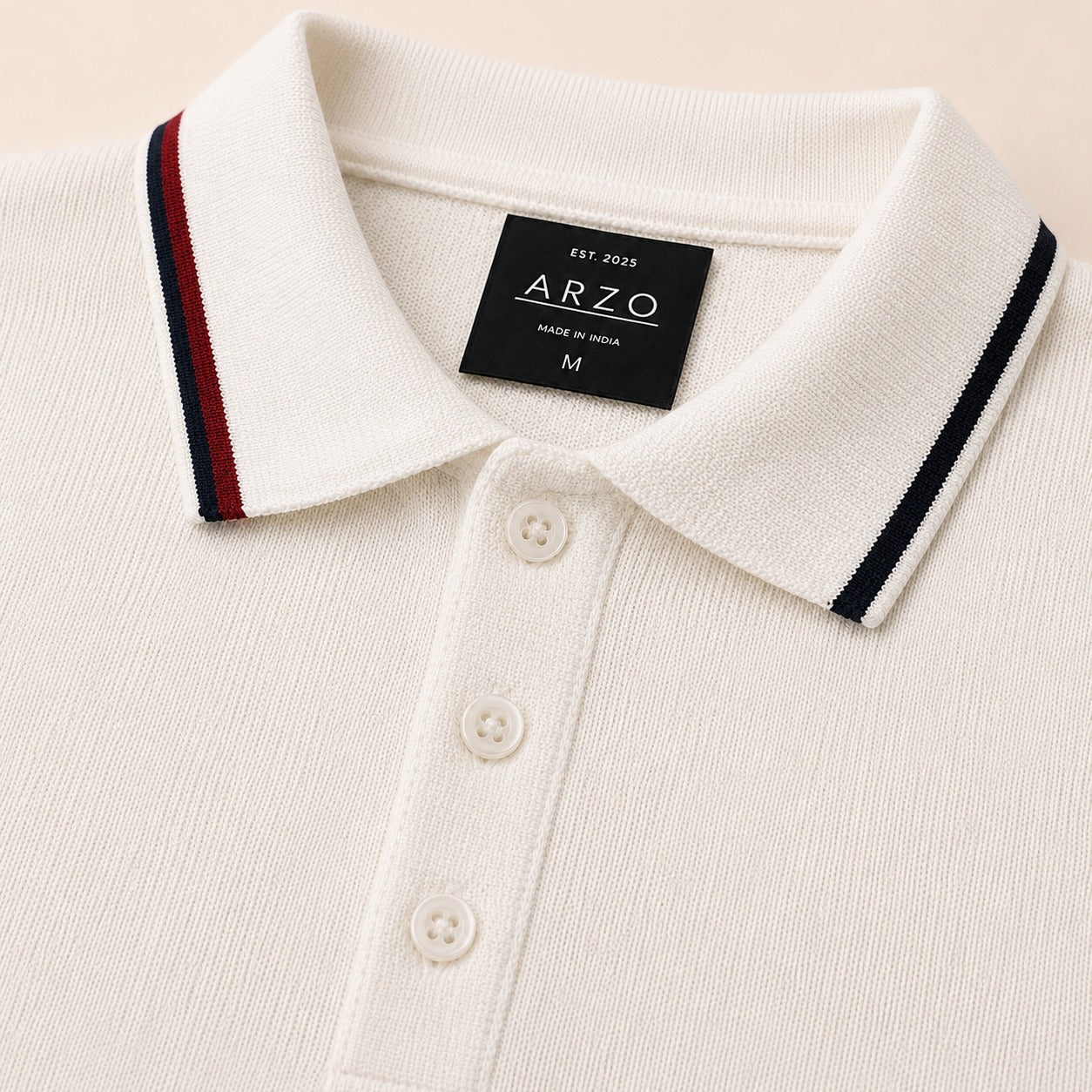 ARZO Ivory Edge Polo (White)