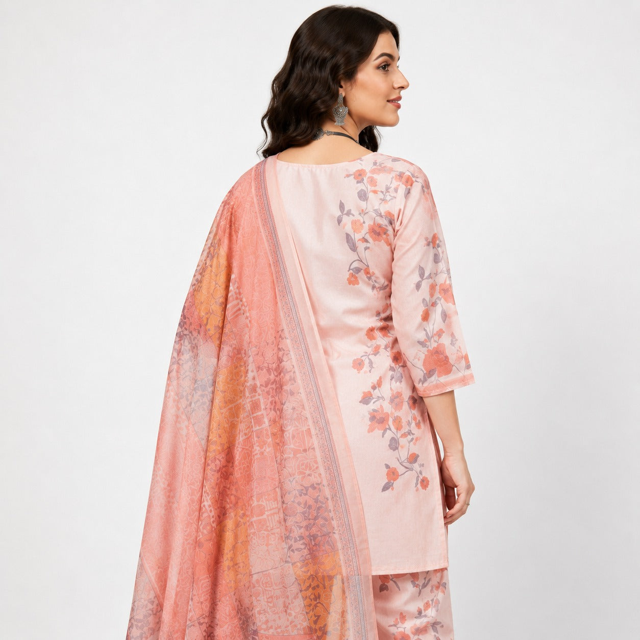ARZO Ivory Petal Floral Suit Set