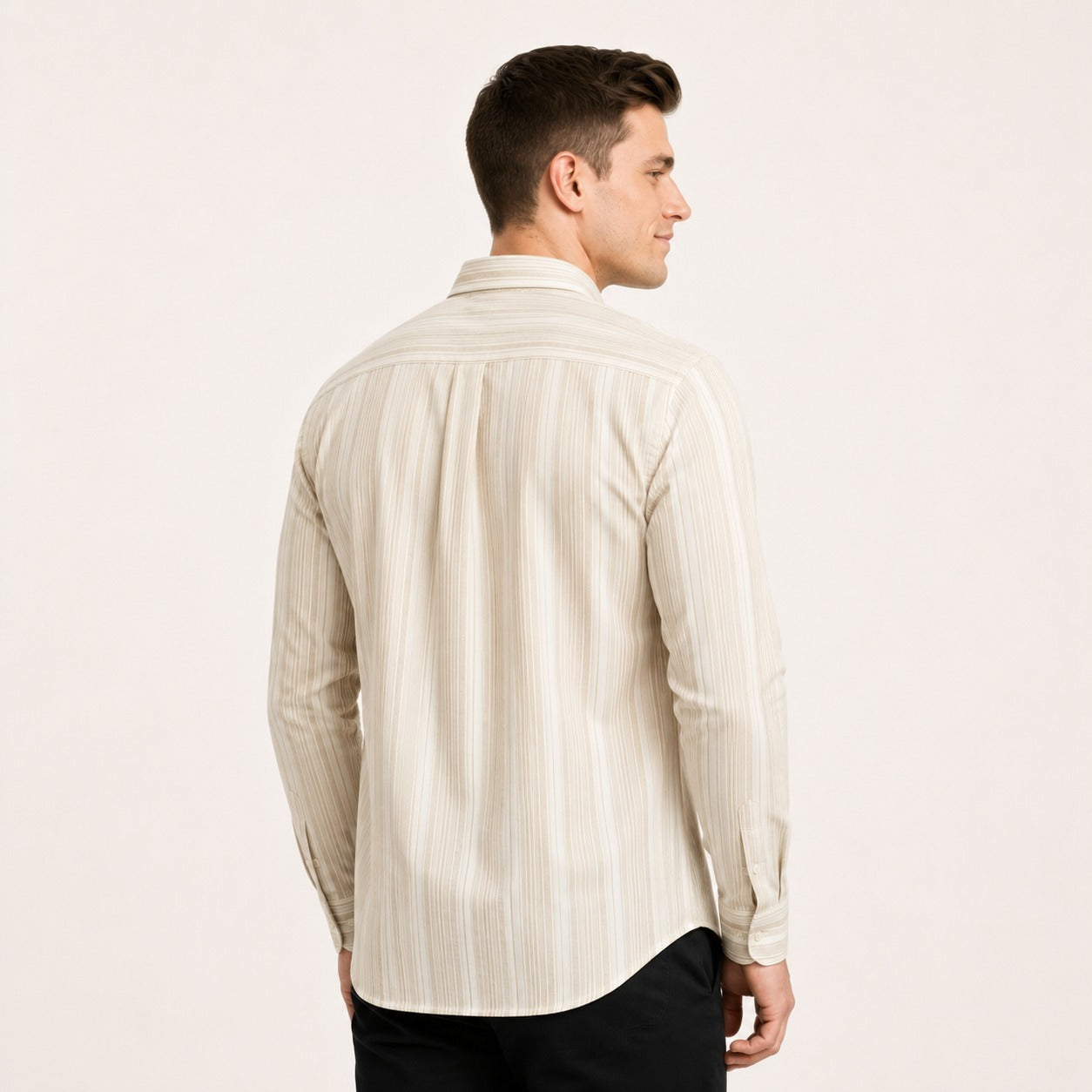ARZO Linen Dune Stripe Shirt