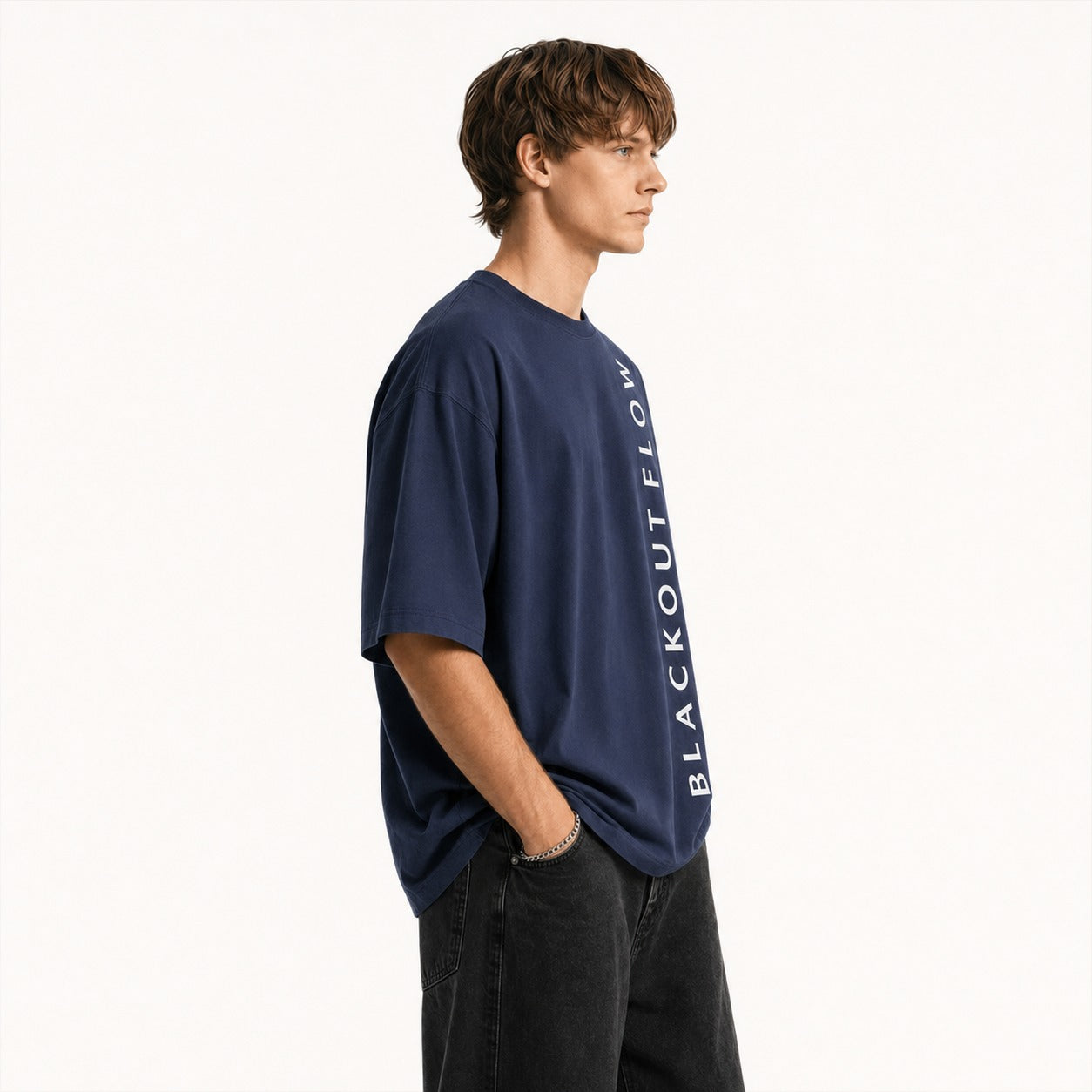 ARZO Midnight Flow Oversized Tee