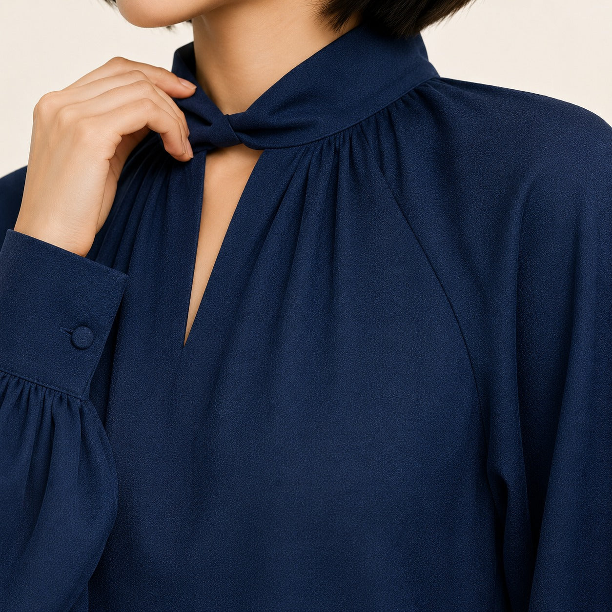 ARZO Midnight Keyhole Top