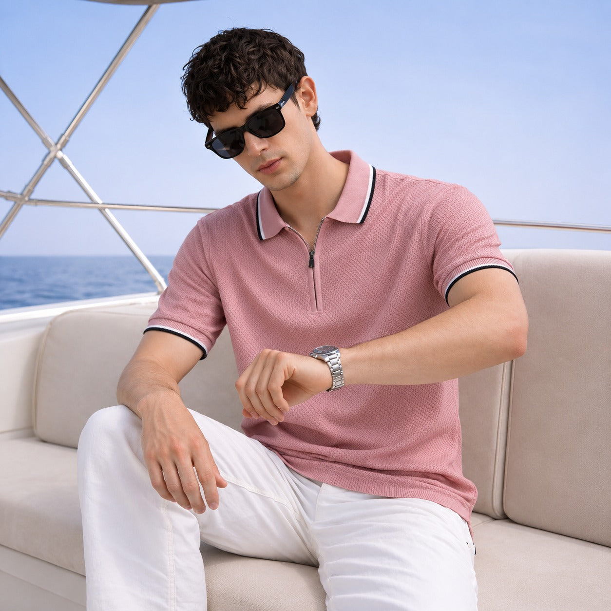 ARZO Monaco Blush Polo