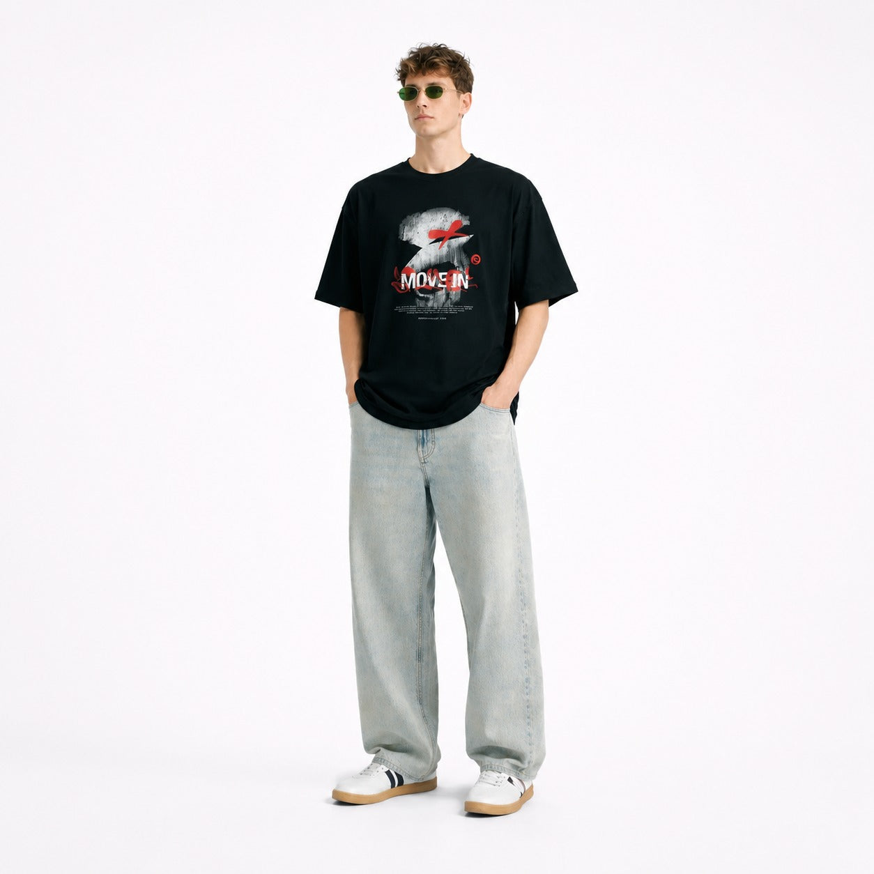 ARZO “Motion Code” Graphic Regular Fit Tee