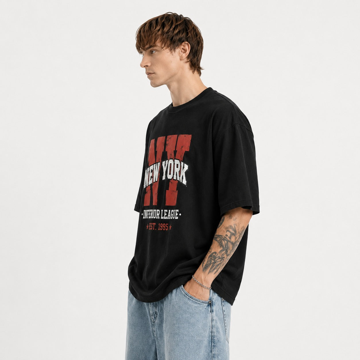 ARZO “NY Legacy” Luxury Street Oversize Tee