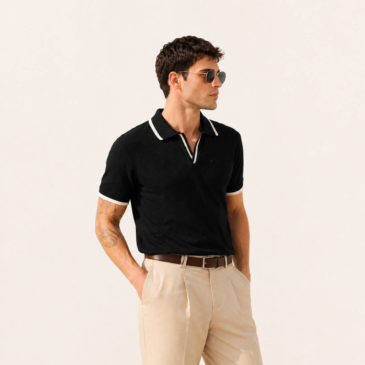 ARZO Noir Crest Polo | Premium Quality