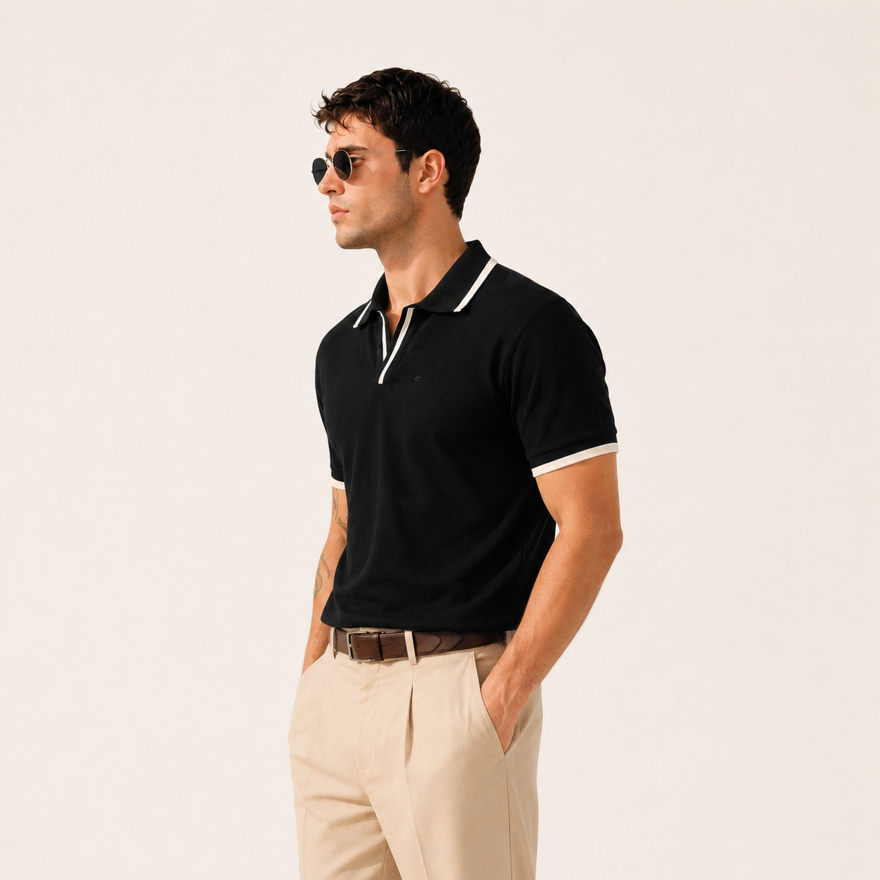 ARZO Noir Crest Polo | Premium Quality