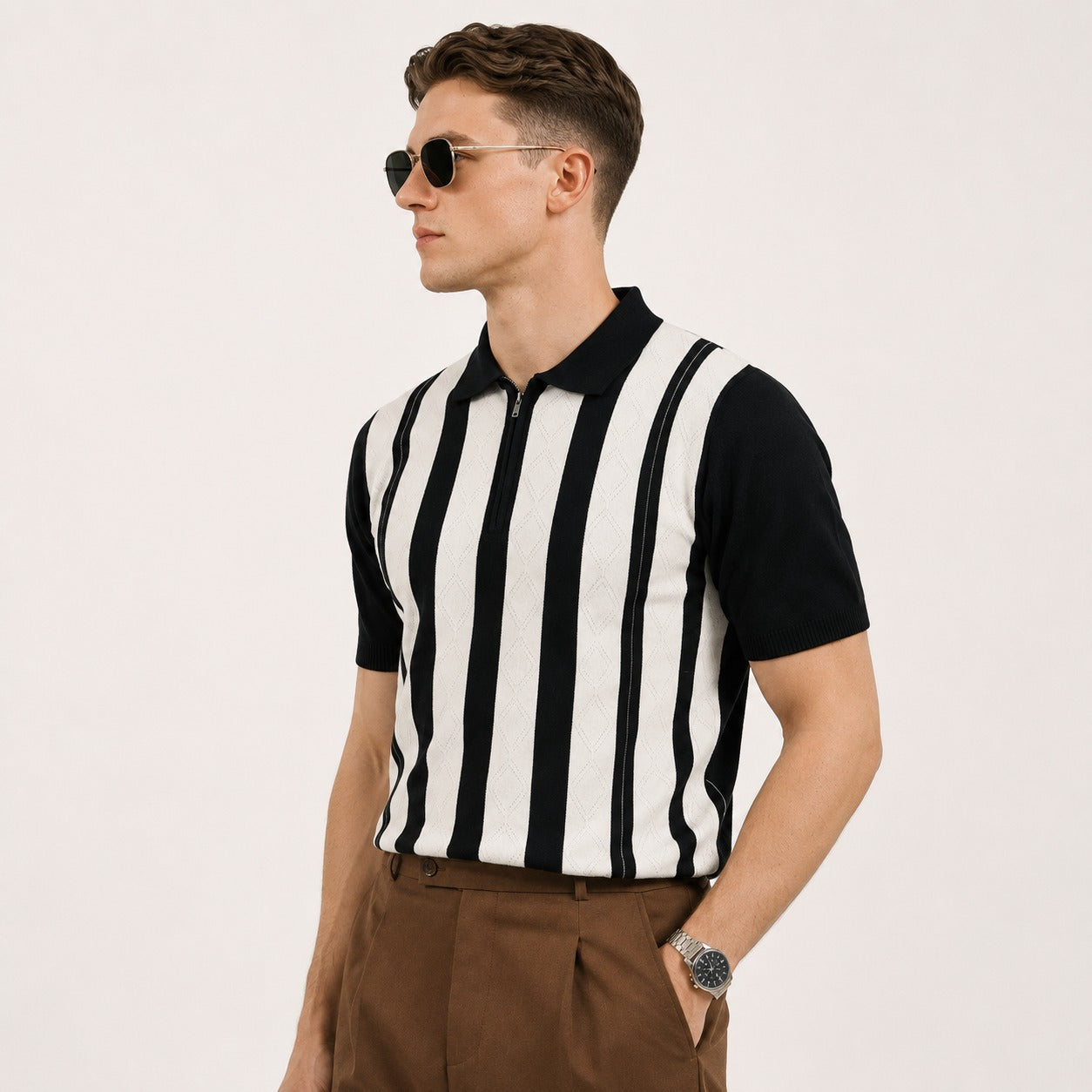 ARZO Noir Diamond Polo
