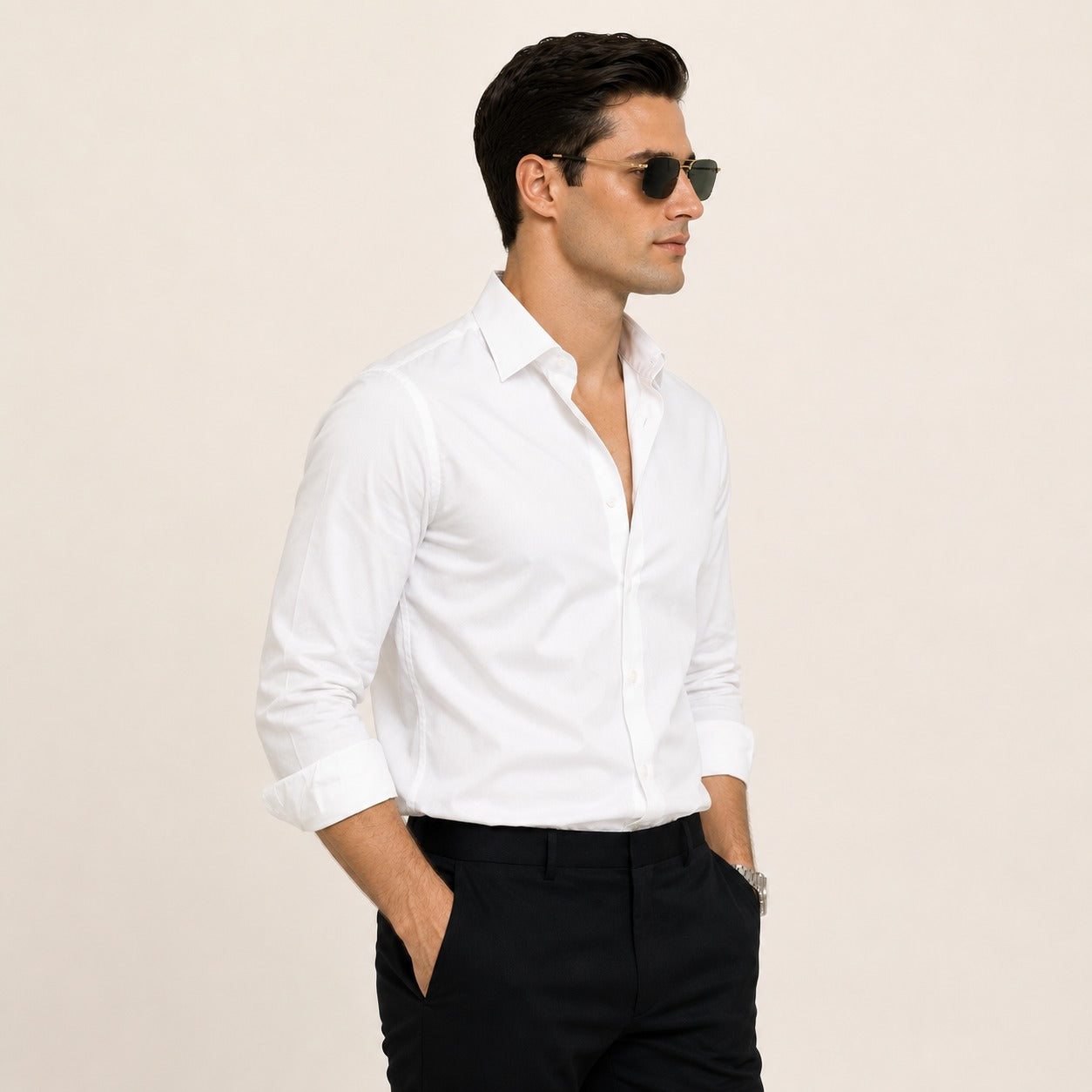 ARZO Pure White Signature Shirt