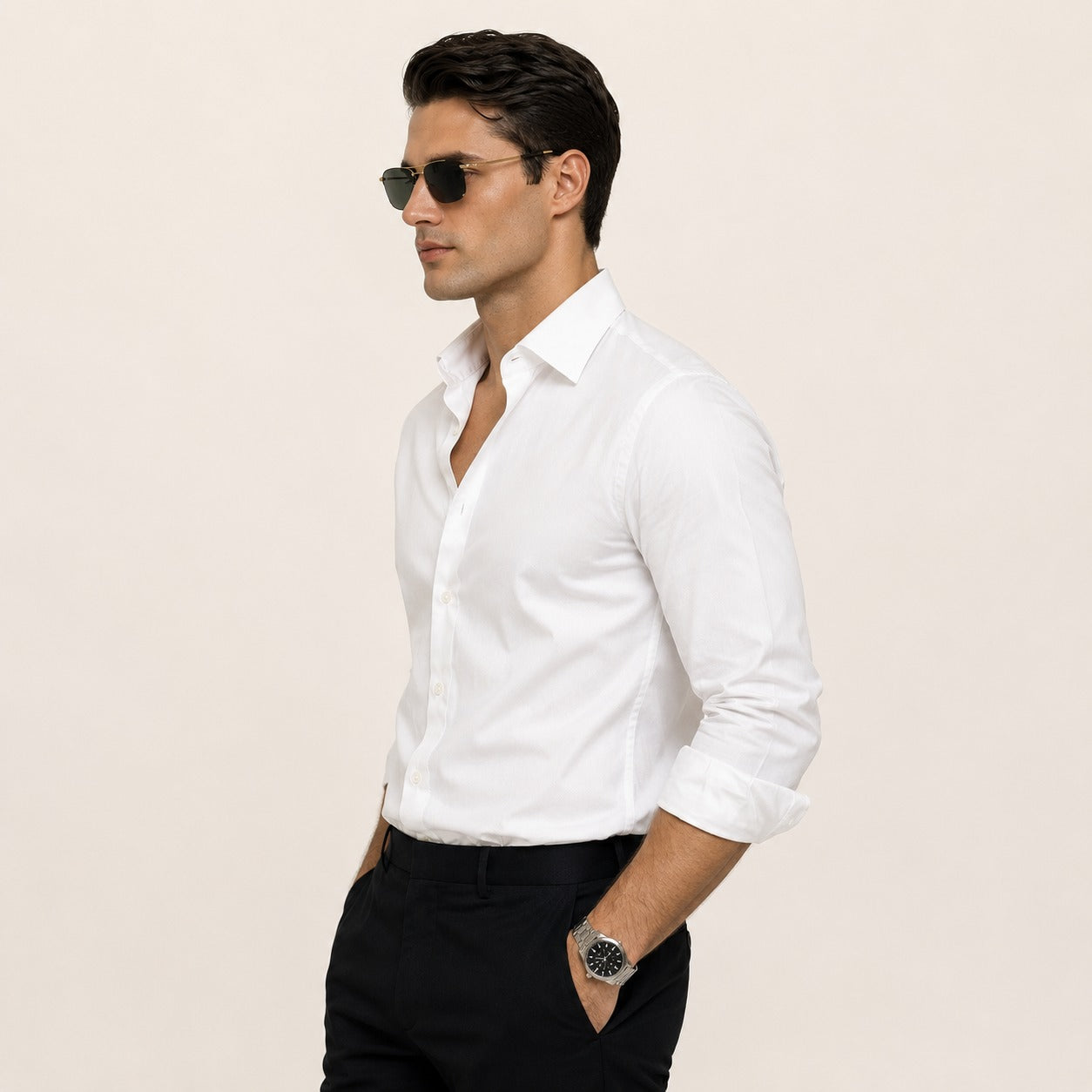 ARZO Pure White Signature Shirt