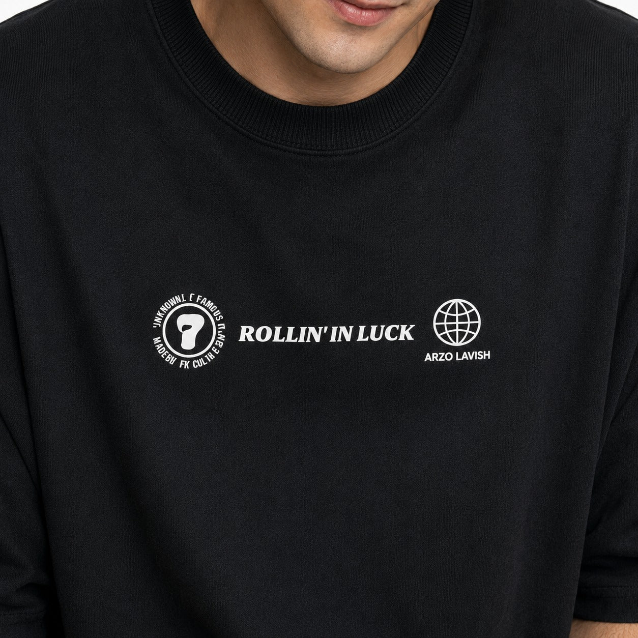 ARZO Rollin’ In Luck Oversized Graphic T-Shirt