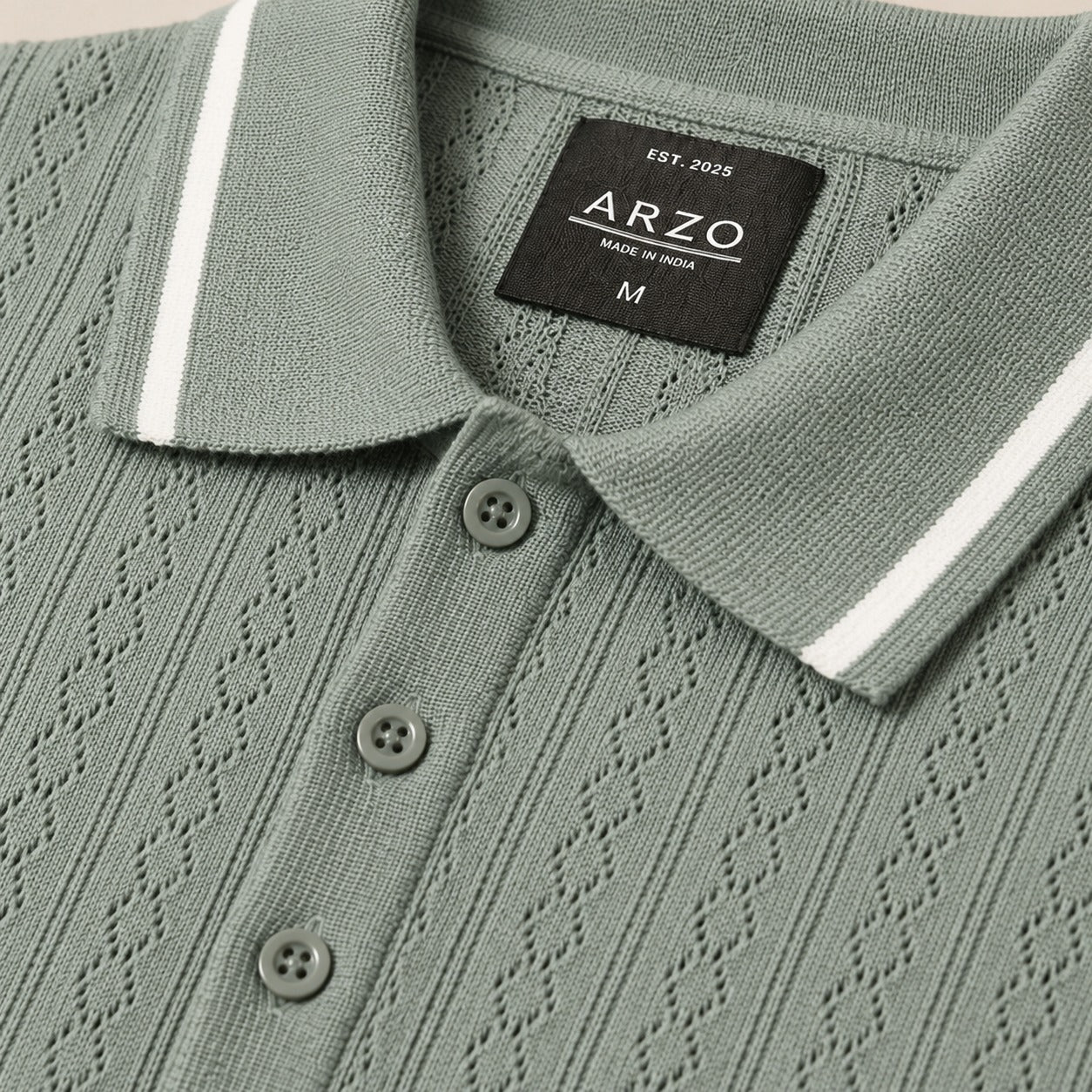 ARZO Sage Royale Knit Polo