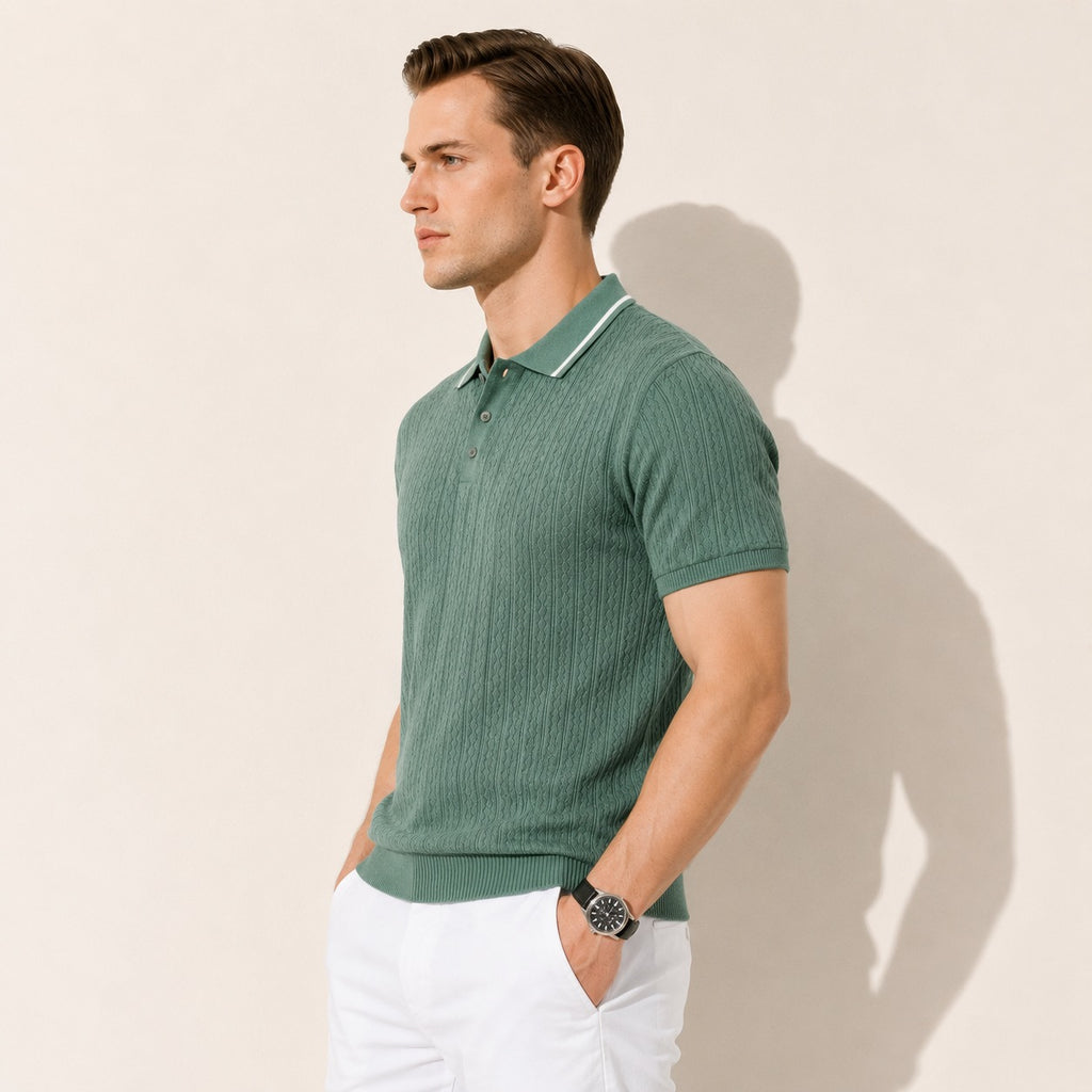ARZO Sage Royale Knit Polo