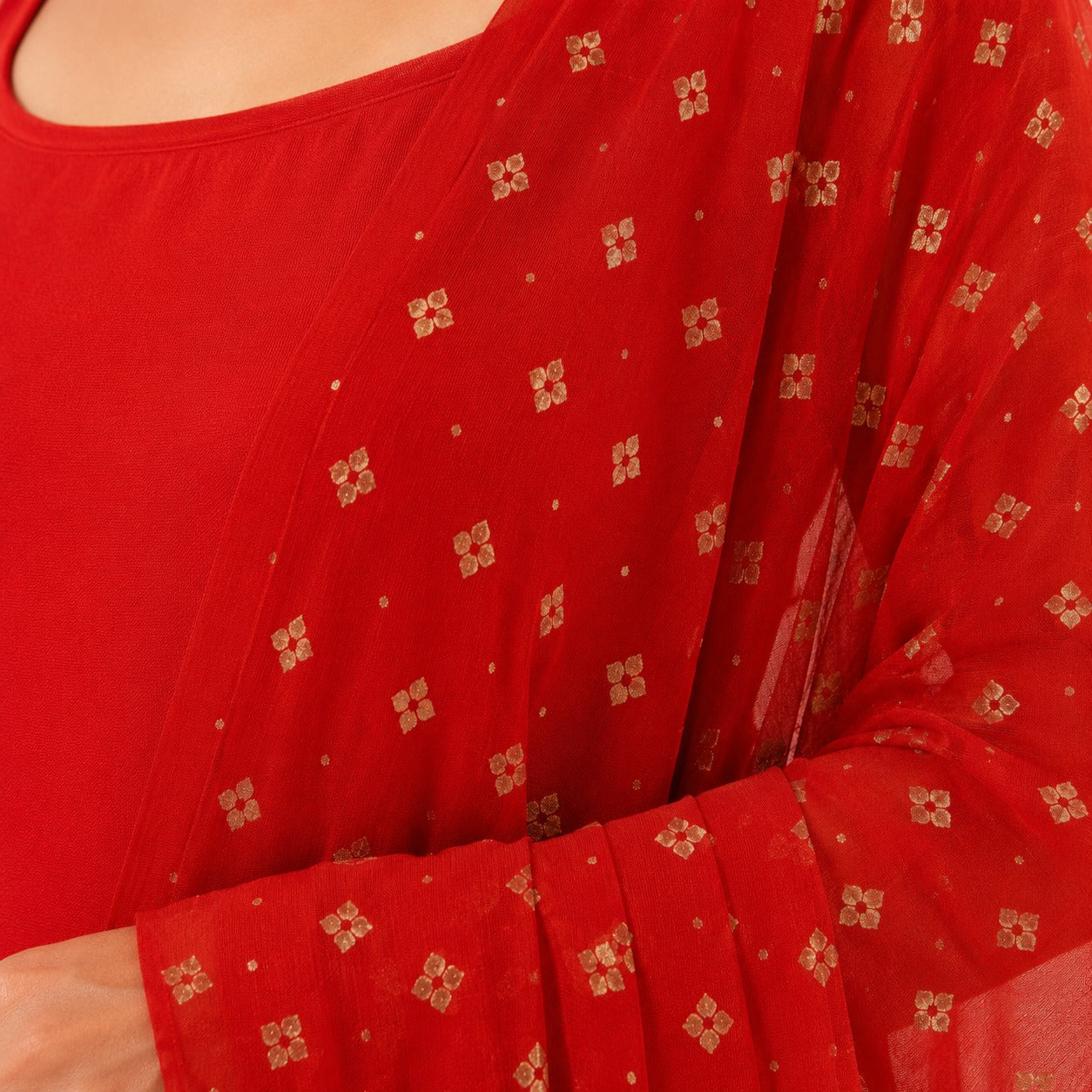ARZO Scarlet Bloom Sharara Suit