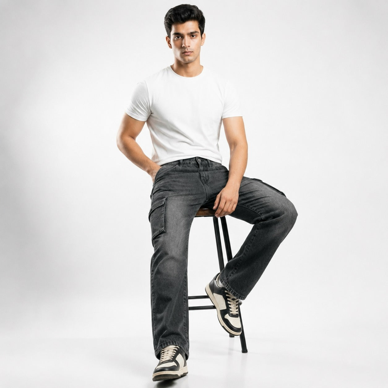 ARZO Shadow Utility Cargo Jeans