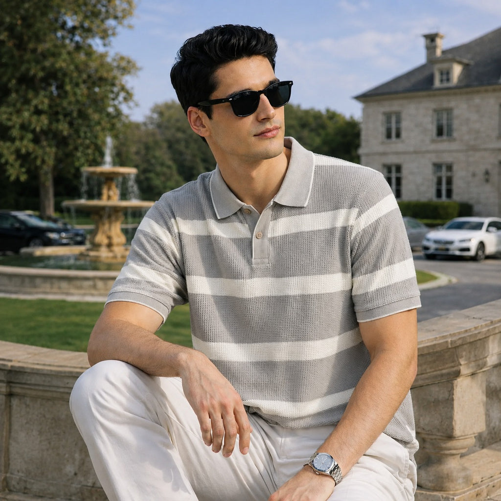 ARZO Stone Grey Urban Polo