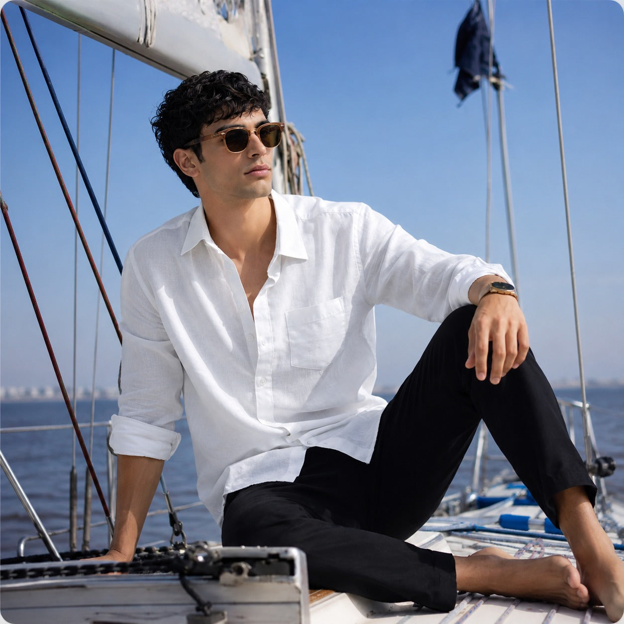 ARZO Summer Luxe Linen Shirt