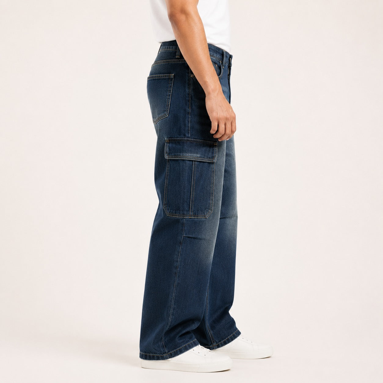 ARZO Utility Flow Baggy Cargo Jeans