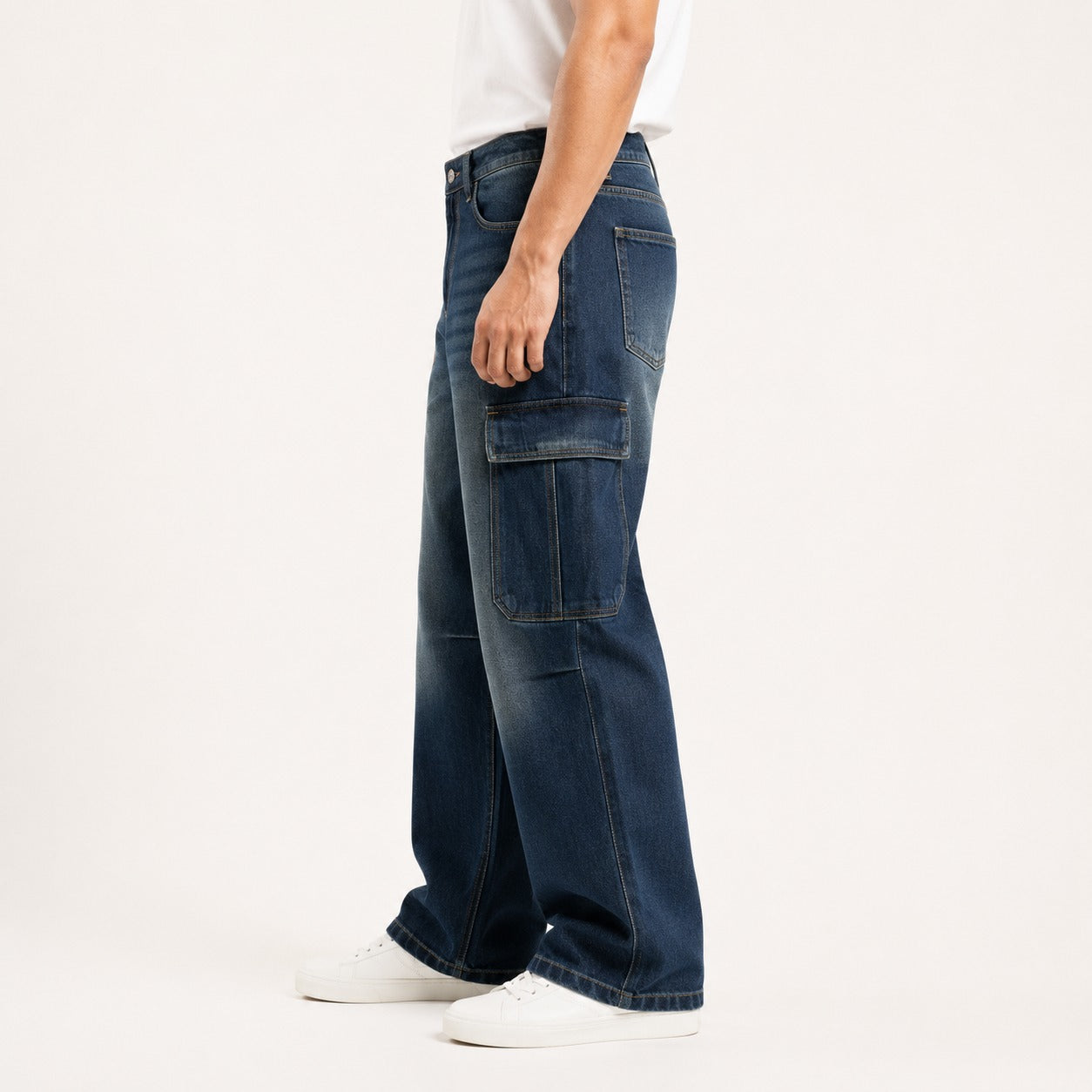 ARZO Utility Flow Baggy Cargo Jeans