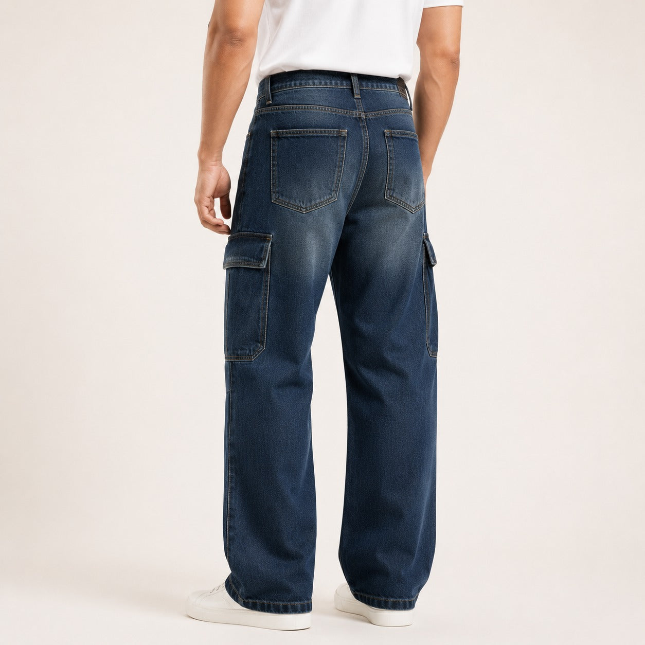 ARZO Utility Flow Baggy Cargo Jeans