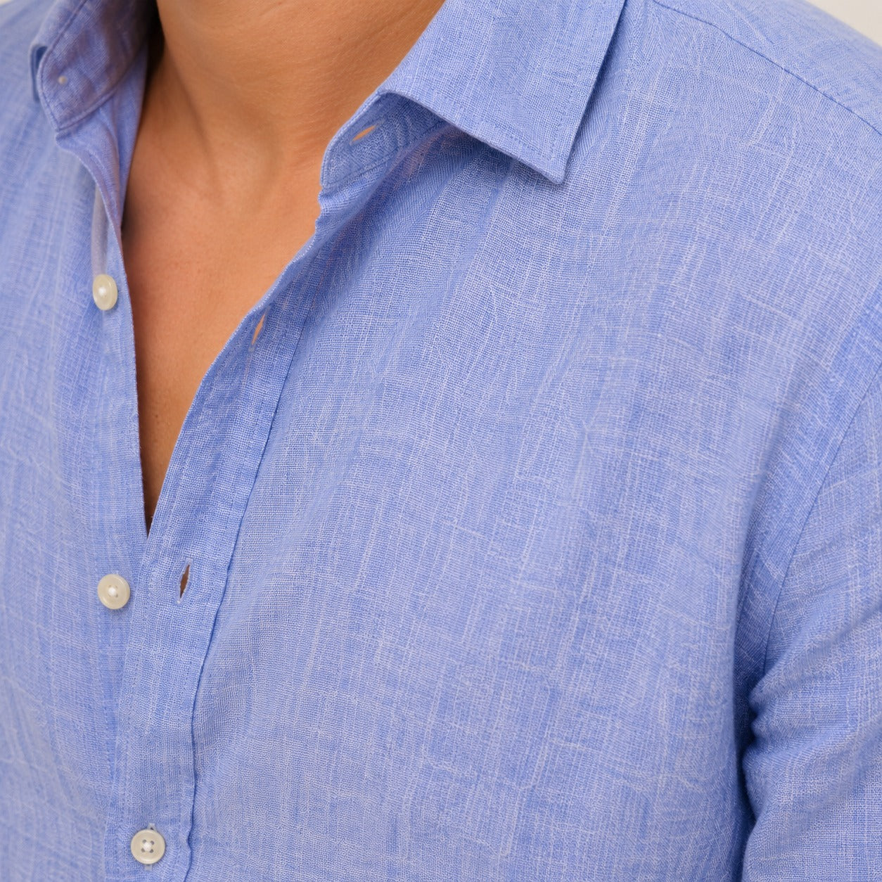 Azure Coast Linen Shirt